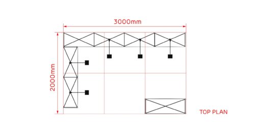3x2m Hoekstand - Beursstand 021